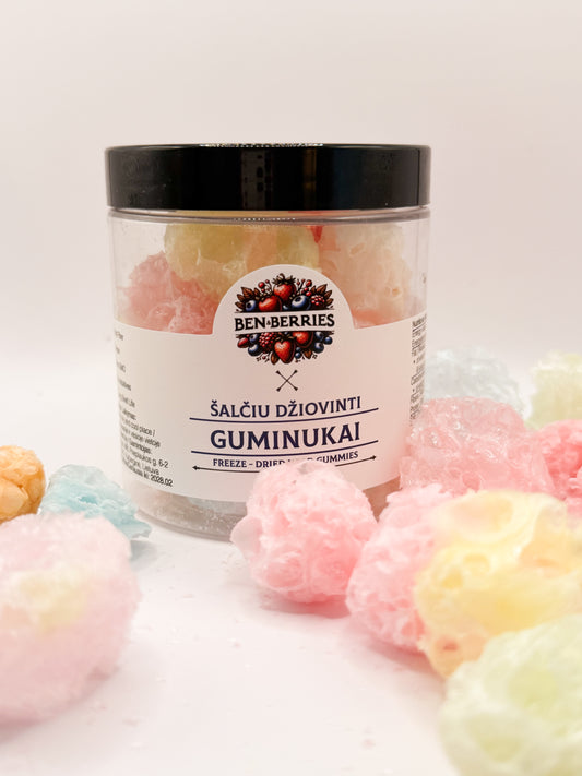 Šalčiu džiovinti guminukai